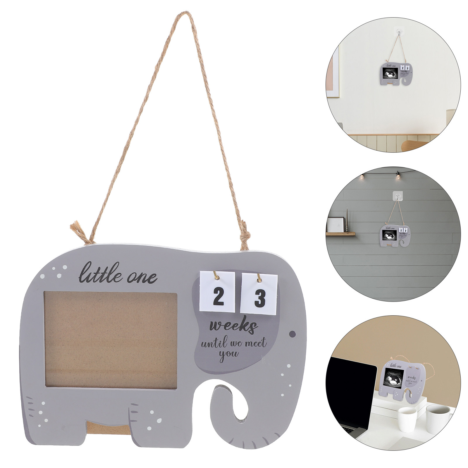 Baby Nursery Frames - Sonogram fotolijst houten mijlpaal displaybord voor