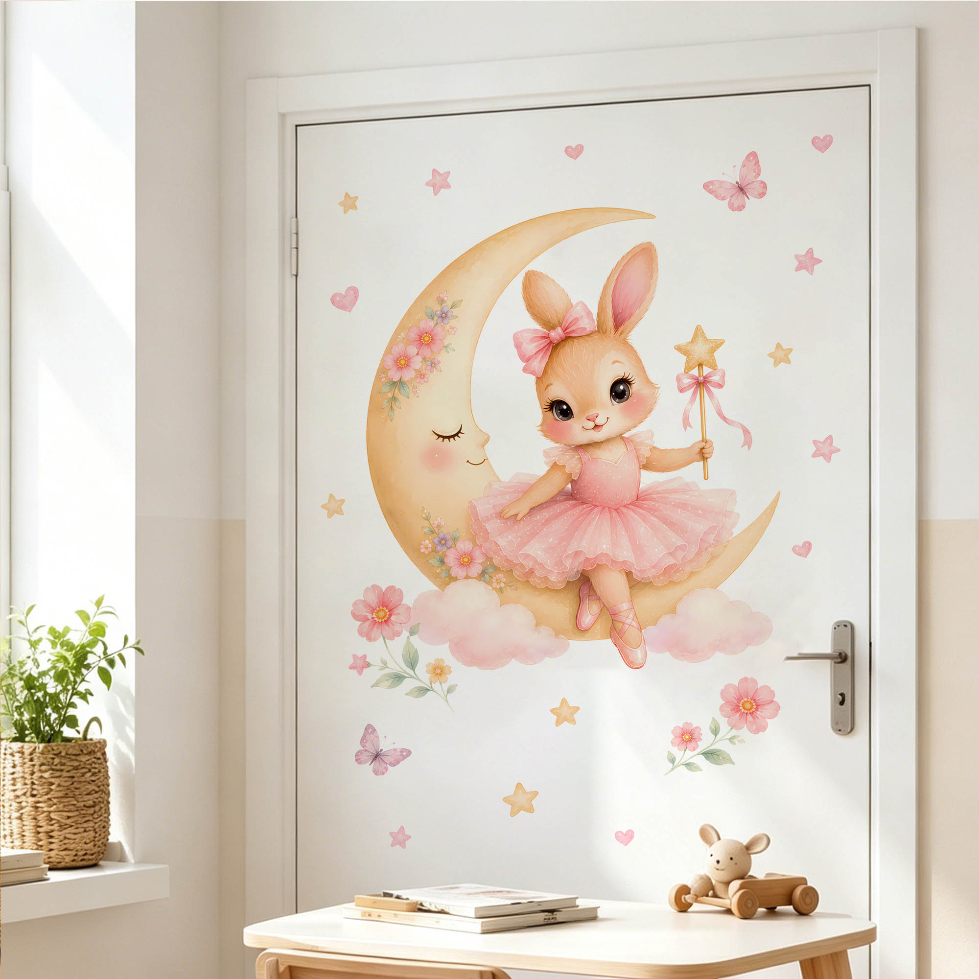 Waterverf Ballerina Konijn Maa - Baby Nursery Decor Girl recensie en prijs