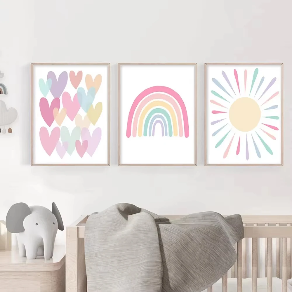 (geen lijst) Cartoon Hart Post - Baby Nursery Frames recensie en prijs